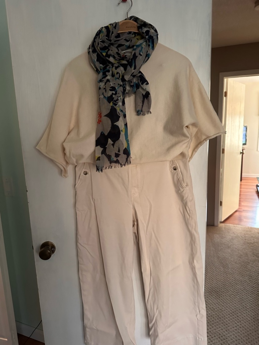 SPANX Light Cream High-Waist Stretch Pants